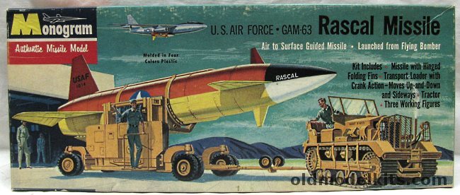 Monogram 1/48 GAM-63 Rascal Missile - with Transporter/Loader and Tractor, PD42-98 plastic model kit